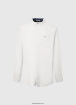 hombres camisa oxford de corte regular fabio Pepe Jeans 44JTZ1031 blanco - Imagen 5