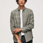 hombres camisa regular fit de cuadros mixtos Pepe Jeans 44JTZ1038 fundición