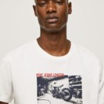 hombres camiseta con estampado de foto Pepe Jeans 44JTZ955 blanco