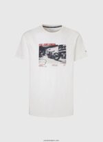 hombres camiseta con estampado de foto Pepe Jeans 44JTZ955 blanco - Imagen 5