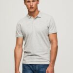 hombres camiseta con logo Pepe Jeans 44JTZ1084 gris marga