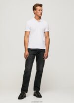 hombres camiseta con logo Pepe Jeans 44JTZ1085 blanco - Imagen 2
