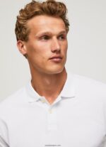 hombres camiseta con logo Pepe Jeans 44JTZ1085 blanco - Imagen 3