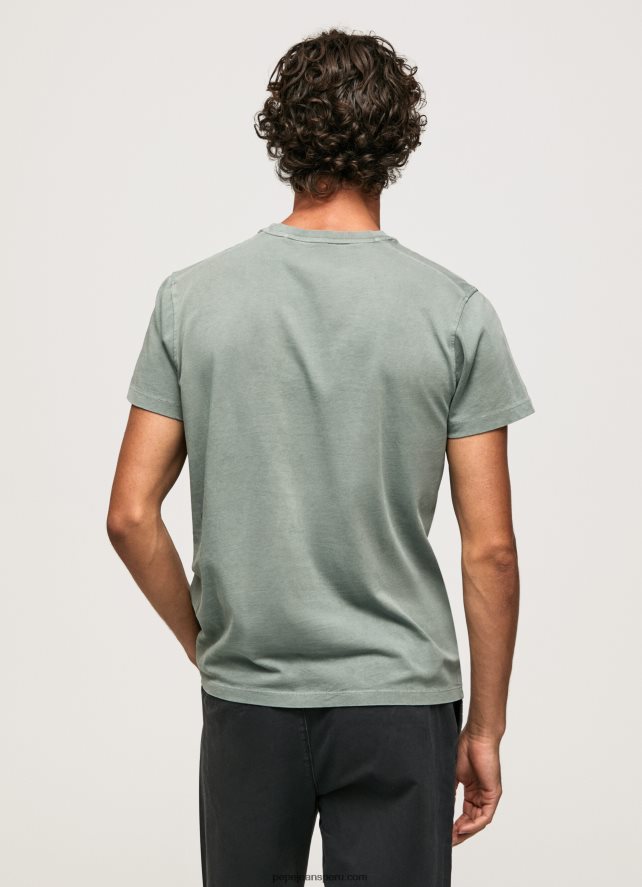 hombres camiseta de algodón lavado y teñido Pepe Jeans 44JTZ925 fundición - Imagen 4