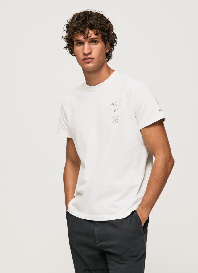 hombres_camiseta_de_algodon_lavado_y_tenido_pepe_jeans_44jtz942_blanco.jpg hombres camiseta de algodón lavado y teñido Pepe Jeans 44JTZ942 blanco - Imagen 1