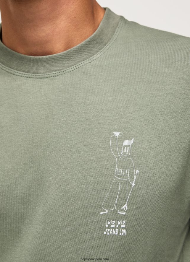 hombres camiseta de manga larga de algodón Pepe Jeans 44JTZ916 fundición - Imagen 3