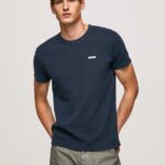hombres camiseta de punto gofrado Pepe Jeans 44JTZ959 dulwich