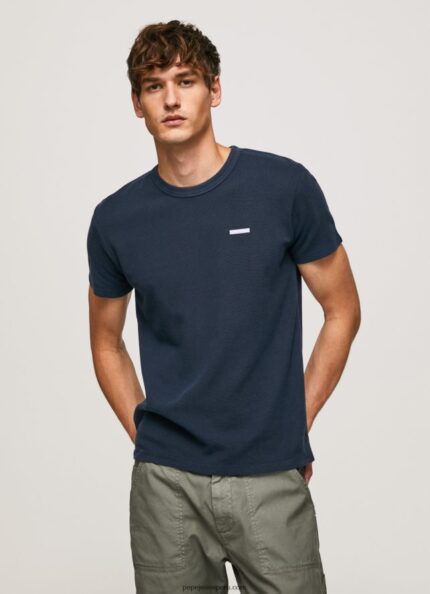 hombres camiseta de punto gofrado Pepe Jeans 44JTZ959 dulwich