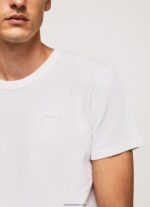 hombres camiseta de punto gofrado Pepe Jeans 44JTZ960 blanco - Imagen 3