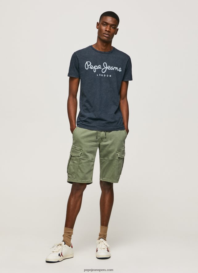 hombres camiseta essentialenim n con logo estampado Pepe Jeans 44JTZ1015 índigo - Imagen 2