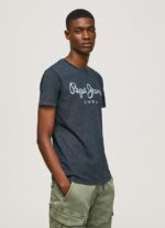 hombres camiseta essentialenim n con logo estampado Pepe Jeans 44JTZ1015 índigo - Imagen 3