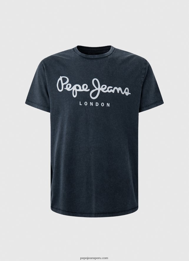 hombres camiseta essentialenim n con logo estampado Pepe Jeans 44JTZ1015 índigo - Imagen 5