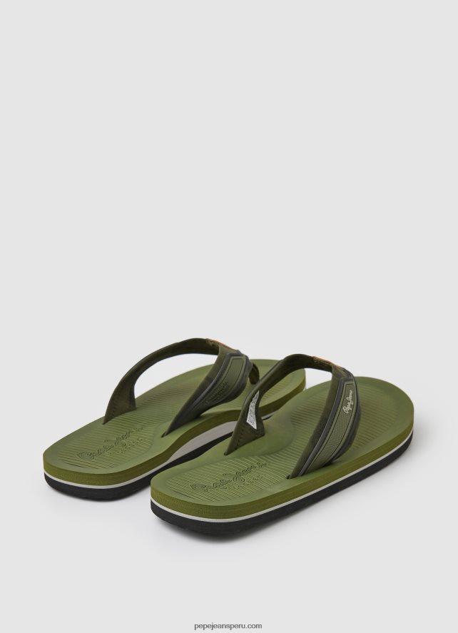 hombres chanclas camu beach de south beach Pepe Jeans 44JTZ1280 verde caqui - Imagen 4