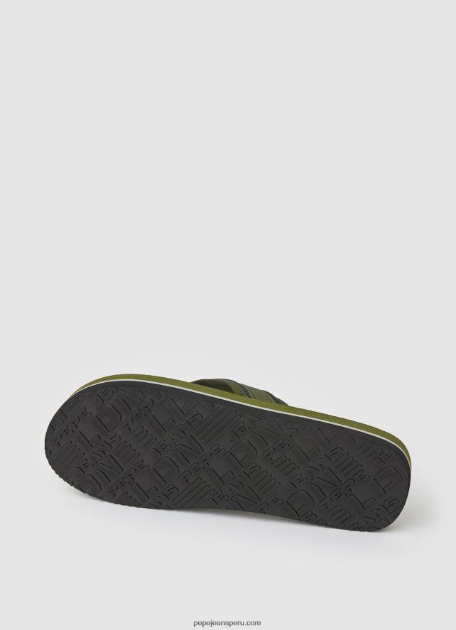 hombres chanclas camu beach de south beach Pepe Jeans 44JTZ1280 verde caqui - Imagen 5