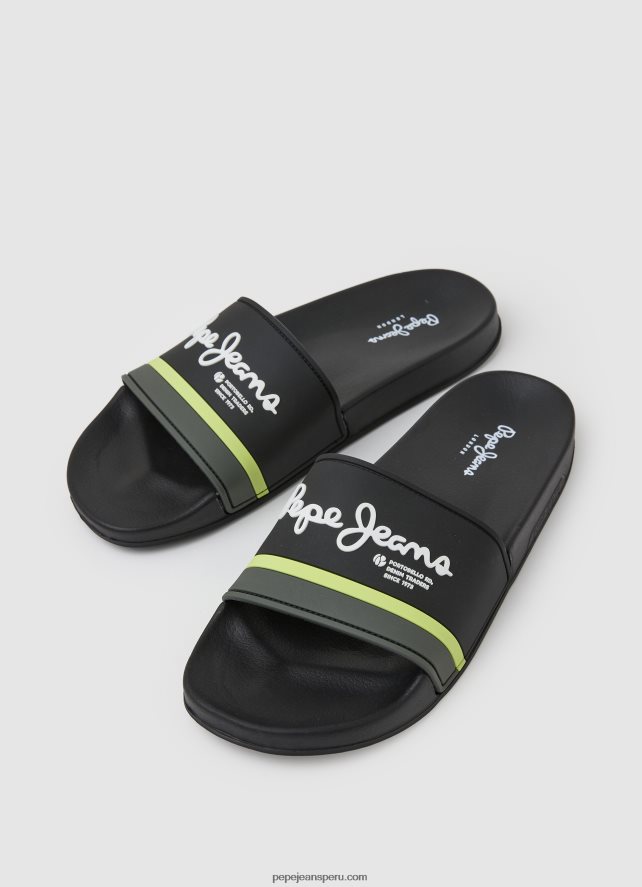 hombres chanclas de playa slider portobello Pepe Jeans 44JTZ1261 negro - Imagen 3