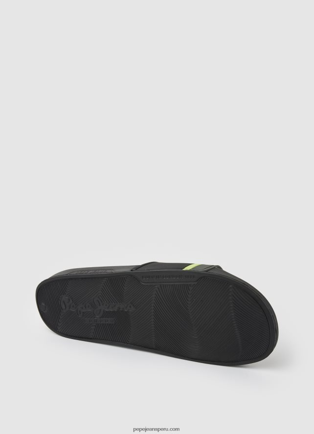 hombres chanclas de playa slider portobello Pepe Jeans 44JTZ1261 negro - Imagen 5