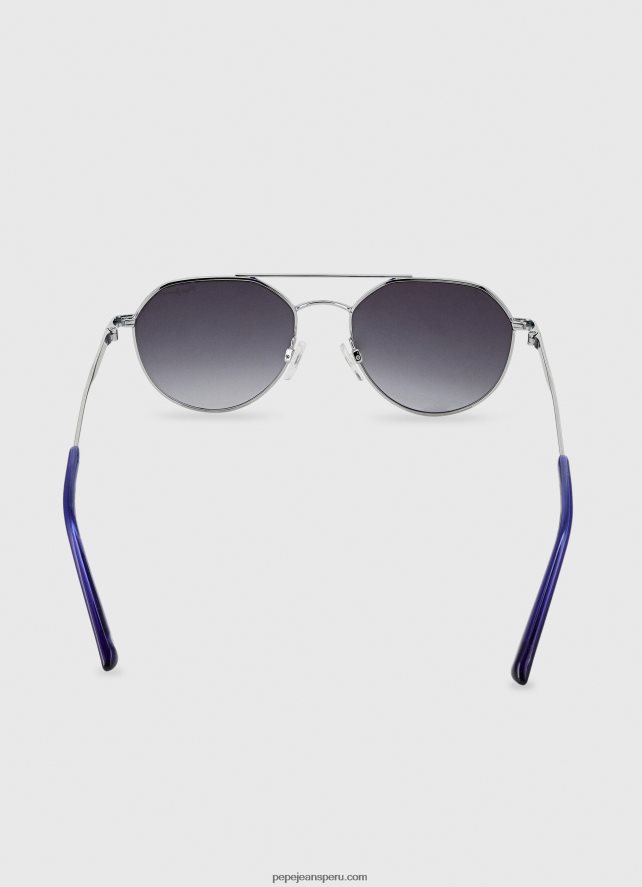 hombres gafas de sol de aviador Pepe Jeans 44JTZ1307 plata - Imagen 4