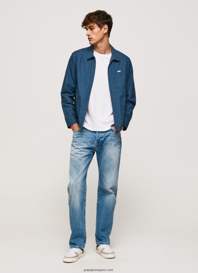 hombres jeans penn de corte holgado con tiro caído Pepe Jeans 44JTZ810 mezclilla - Imagen 1