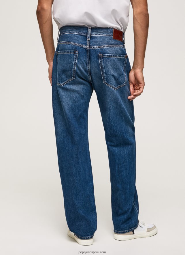 hombres jeans penn de corte holgado con tiro caído Pepe Jeans 44JTZ814 mezclilla - Imagen 4
