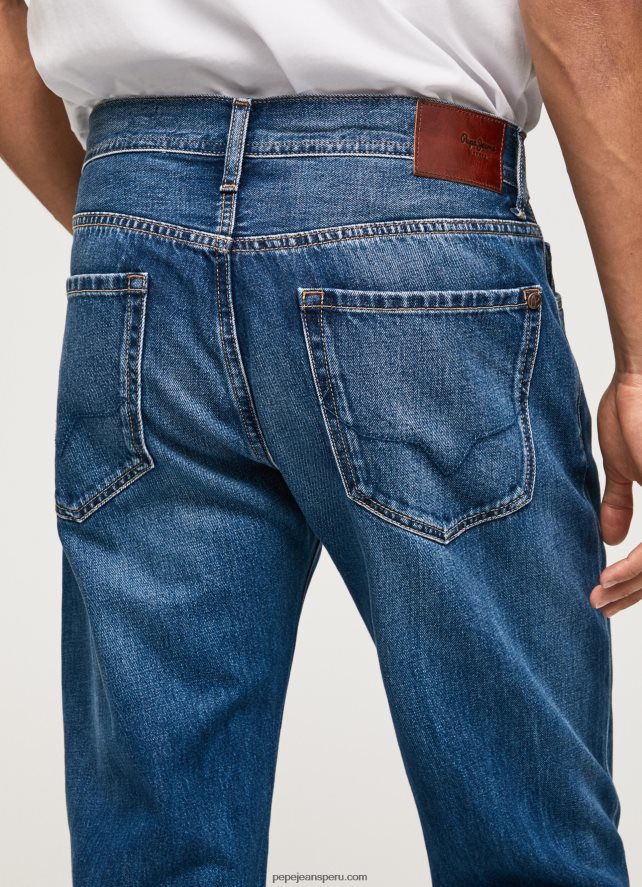 hombres jeans penn de corte holgado con tiro caído Pepe Jeans 44JTZ814 mezclilla - Imagen 5