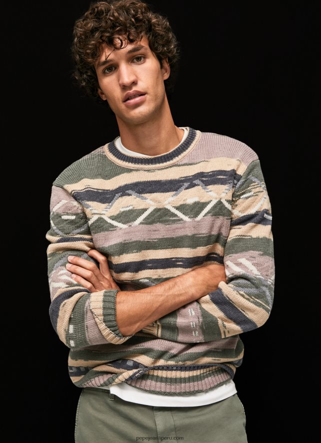 hombres jersey a rayas con cuello redondo Pepe Jeans 44JTZ857 multi - Imagen 1
