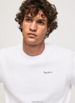 hombres jersey con estampado fotográfico Pepe Jeans 44JTZ867 blanco - Imagen 4