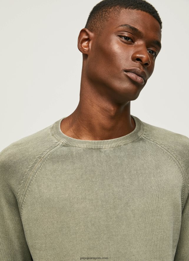 hombres jersey de algodón con cuello redondo Pepe Jeans 44JTZ860 fundición - Imagen 3
