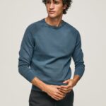 hombres jersey de algodón con cuello redondo Pepe Jeans 44JTZ864 jarman