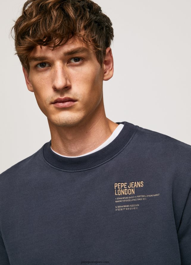 hombres jersey de algodón con cuello redondo Pepe Jeans 44JTZ873 dulwich - Imagen 3
