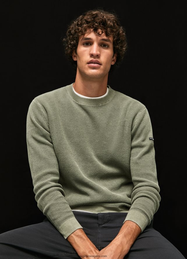 hombres_jersey_de_punto_gofrado_pepe_jeans_44jtz853_fundicion.jpg hombres jersey de punto gofrado Pepe Jeans 44JTZ853 fundición - Imagen 1