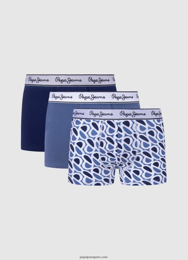 hombres pack de 3 bóxers p print tk Pepe Jeans 44JTZ1155 dulwich - Imagen 1