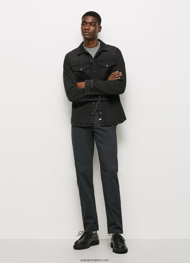 hombres_pantalones_chinos_charly_pepe_jeans_44jtz1107_negro.jpg hombres pantalones chinos charly Pepe Jeans 44JTZ1107 negro - Imagen 1