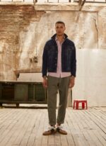 hombres pantalones chinos de corte holgado con flechas Pepe Jeans 44JTZ1108 fundición