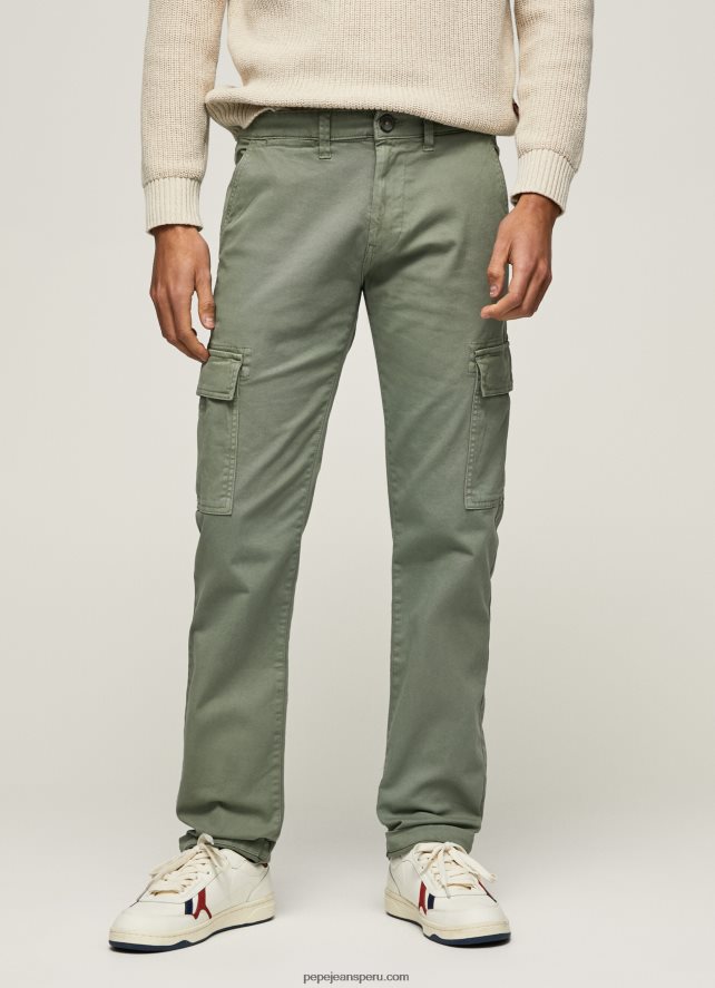 hombres pantalones chinos de corte regular sean Pepe Jeans 44JTZ1126 fundición - Imagen 2