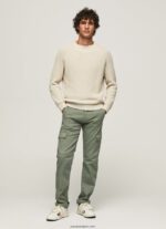 hombres pantalones chinos de corte regular sean Pepe Jeans 44JTZ1126 fundición