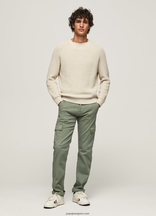hombres pantalones chinos de corte regular sean Pepe Jeans 44JTZ1126 fundición - Imagen 1