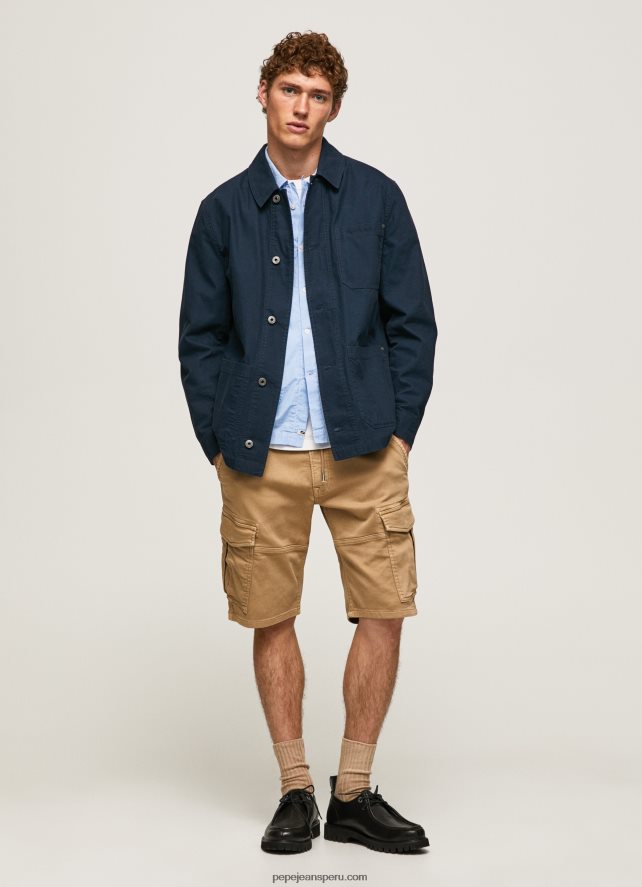 hombres pantalones cortos de carga de Jared Pepe Jeans 44JTZ1114 camello - Imagen 1