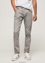 hombres pantalones de chándal regulares stanley Pepe Jeans 44JTZ1101 argén - Imagen 2