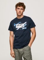 hombres playera con estampado de bandera Pepe Jeans 44JTZ956 dulwich