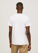 hombres playera con logo 1973 Pepe Jeans 44JTZ950 blanco - Imagen 4