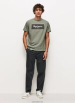 hombres playera con logo bordado Pepe Jeans 44JTZ914 fundición - Imagen 2