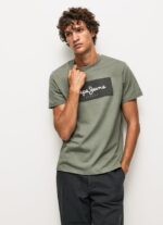 hombres playera con logo bordado Pepe Jeans 44JTZ914 fundición