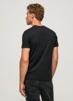 hombres playera con logo estampado Pepe Jeans 44JTZ1000 negro - Imagen 4