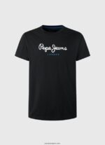 hombres playera con logo estampado Pepe Jeans 44JTZ1000 negro - Imagen 5