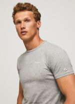 hombres playera con logo estampado Pepe Jeans 44JTZ1013 gris marga - Imagen 2
