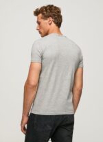hombres playera con logo estampado Pepe Jeans 44JTZ1013 gris marga - Imagen 4