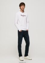 hombres playera con logo estampado Pepe Jeans 44JTZ1018 blanco - Imagen 2
