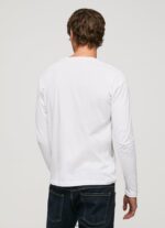 hombres playera con logo estampado Pepe Jeans 44JTZ1018 blanco - Imagen 4