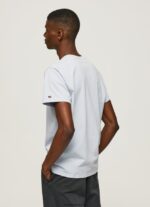 hombres playera con logo estampado Pepe Jeans 44JTZ947 blanqueador azul - Imagen 4