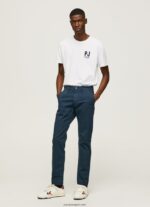 hombres playera con logo estampado Pepe Jeans 44JTZ953 blanco - Imagen 2